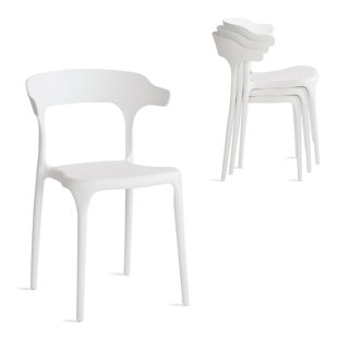 Ensemble de chaises de salle à manger empilables Nara