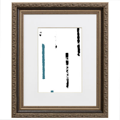 Alcindor Wood Embossed Picture Frame with Mat