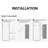 Taz Frameless Lighted Full Length Mirror,Wall Mounted Mirror with Light for Bedroom,explosion-proof glass