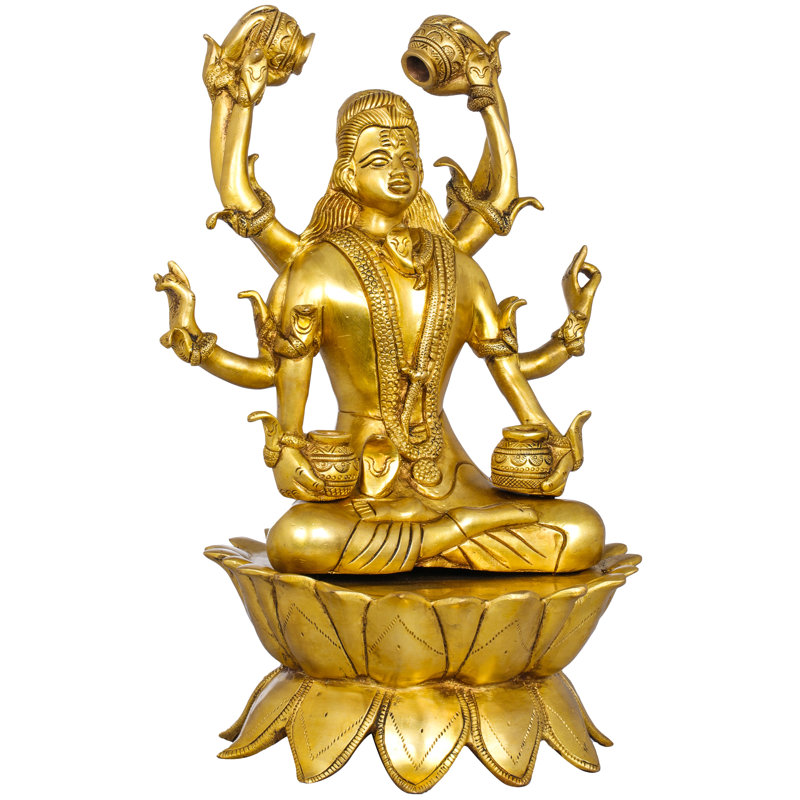 Figurine Ashtabhujadhari, Jaune