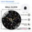 Horloge murale en verre 12 po