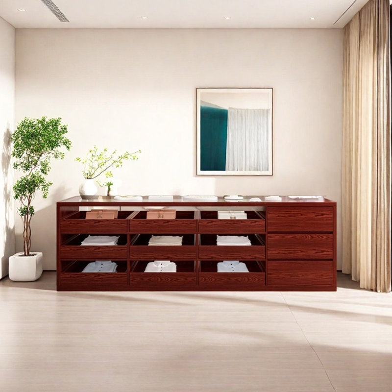 Armoire pour îlot central de style médiéval, H 35,43 po x l 78,74 po x P 23,62 po