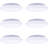 6 Pack 10 Inch LED Round Flat Panel Light, 16W 4000K Warm White, Dimmable, Modern Flush Mount Ceiling Light Fixture, for Kitchen, Bedroom, Laundry, ETL Listed