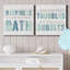 «Bubble Bath I», ensemble de 2 reproductions sur toiles tendues-1237216620
