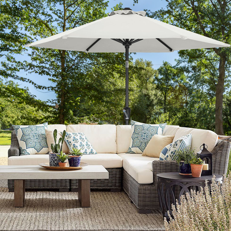 Parasol Cutts Market, Beige clair, 7.5'