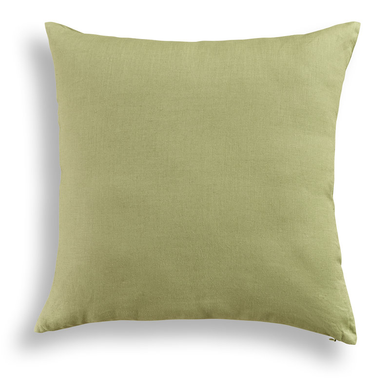 Montauk - 100% Pure Linen Pillow Cover, Moss Green