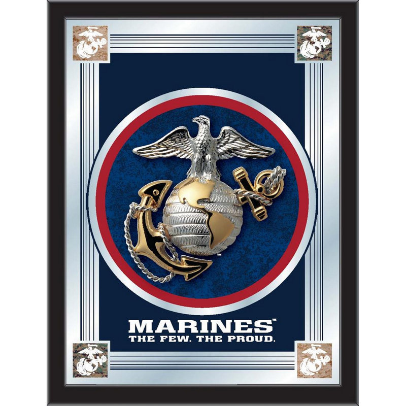 « logo mirror », impression encadrée US Armed Forces, Marines