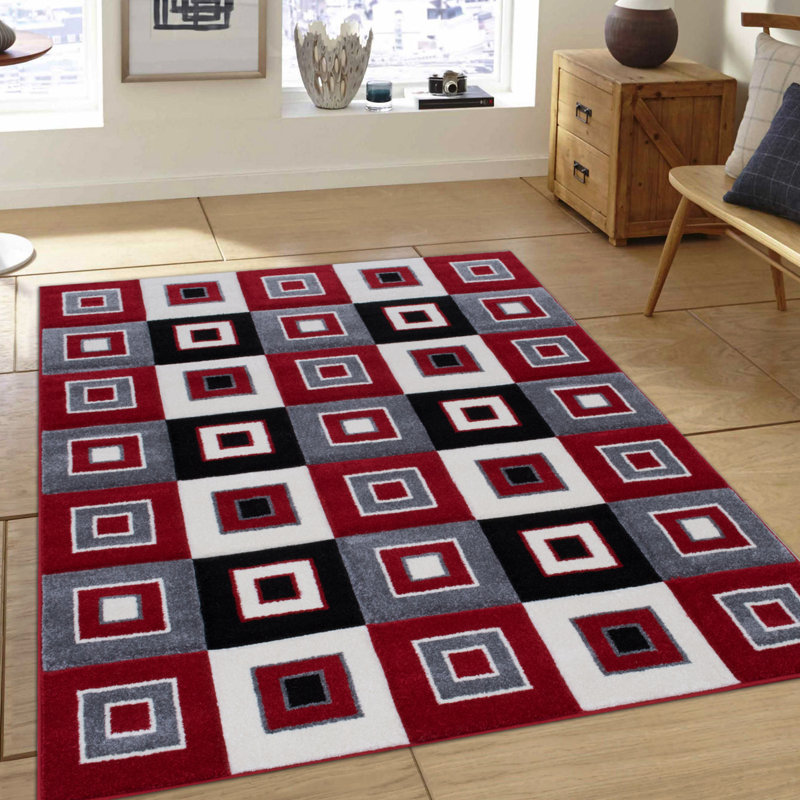 Geometric Indoor Rug, Rectangle 7'9" x 10'5"