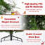 The Holiday Aisle® 6 FT Pre-Lit Artificial Christmas Tree Snow Flocked Hinged Xmas Tree-611223240