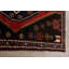 Tapis unique en laine noué à la main de style années 1990 de 3 pi 10 po x 5 pi 2 po gris foncé / rouge Hassanati