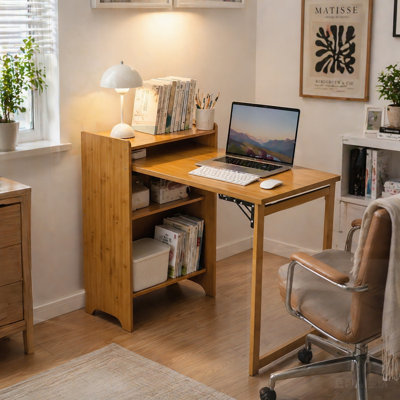 Folding Desk with Hidden Storage