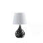 Lampe de table 11,5 "noire / brune / blanche