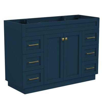 Rustic 48 inch Bathroom Vanity Blue