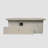 60In Concrete Fire Pit Table Rectangular  Propane Gas Fire Pit Table With Storage Cabinet