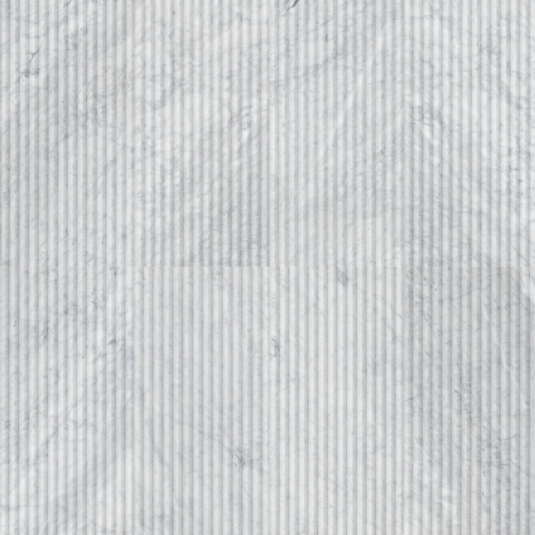 Milano Ribbo 12 in. x 24 in. Honed Convex Fluted Marble Wall Tile
