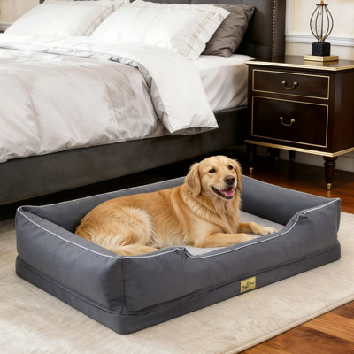 Orthopedic Dog Bed with Bolster 