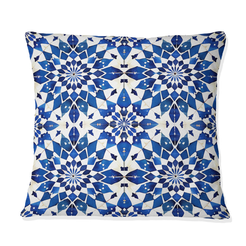 Coussin décoratif Moroccan Mosaic I - Tiles, H 16 po x l 16 po