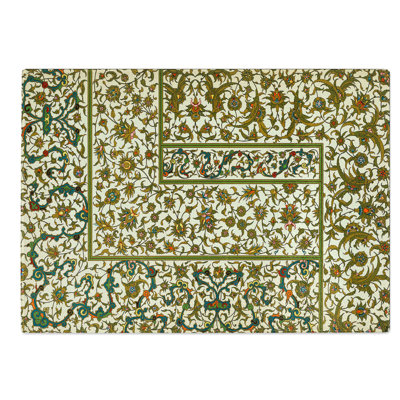 Glass indo-Persian Pattern With Flowers by Albert Racinet Chopping Board