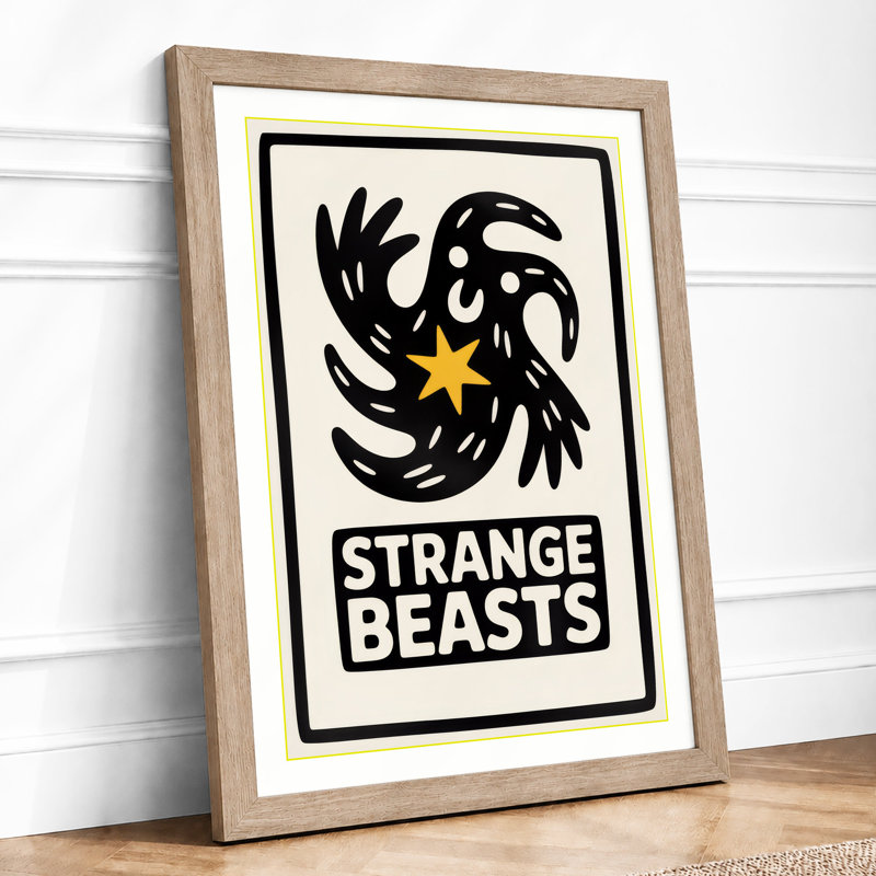 Strange Beasts Graphic Art - Print, Oak, A4 - 29.7 x 21.0 cm