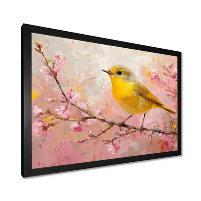 Songbird In Melody Summer Tree IV - oiseau, art mural
