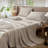 MooMee Sheet Set Extra Deep Pocket 100% Washed Cotton Linen Like Textured Lightweight Breathable-404490824-404490831