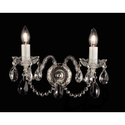 Lampe murale bougie 2 lumières Klima