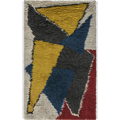 Vintage One-of-a-Kind Rectangle 3'10" x 6'3" Area Rug