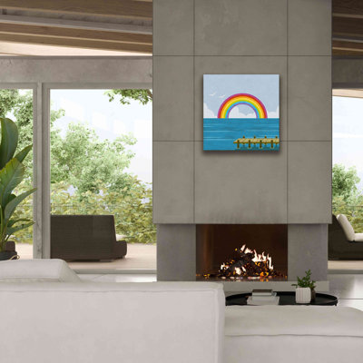 «Happy Summer Rainbow» par Andrea Haase, estampe numérique sur toile