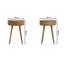 Adrienne 40cm W Solid Wood Bedside Table