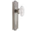 Grandeur Parthenon Plate Double Dummy with Burgundy Crystal Door Knob-533792519