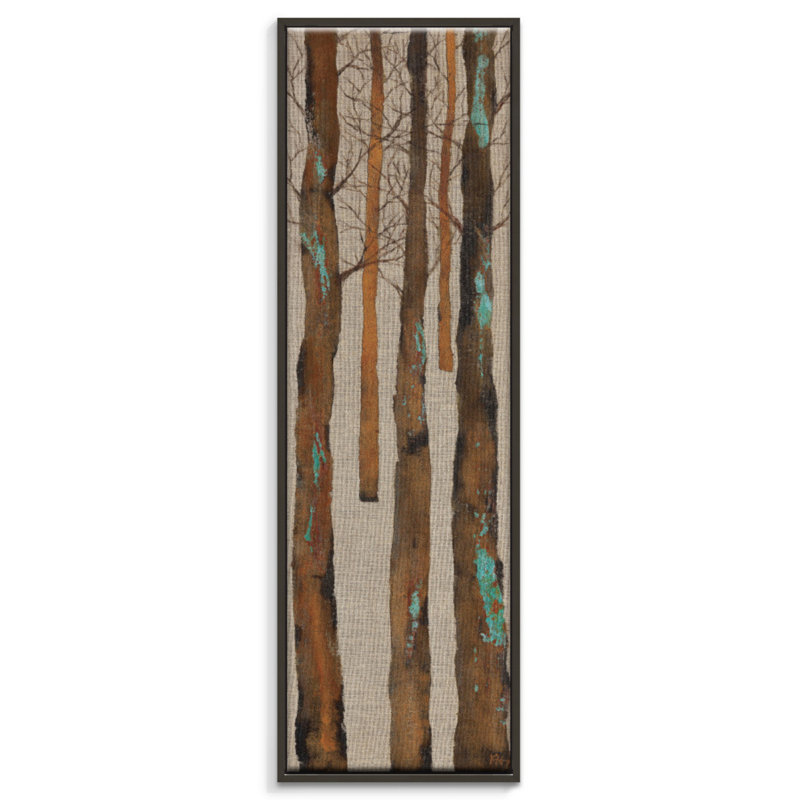 In Between The Trees 2 by Karen Hopkins - Wrapped Canvas Print, 51 cm H x 152 cm W, Black