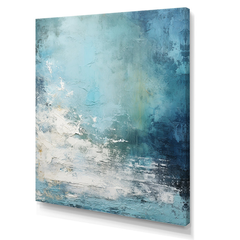«Modern Coastal Collage Scenery II», reproduction sur toile, Toile tendue, H 32 po x l 16 po x P 1 po