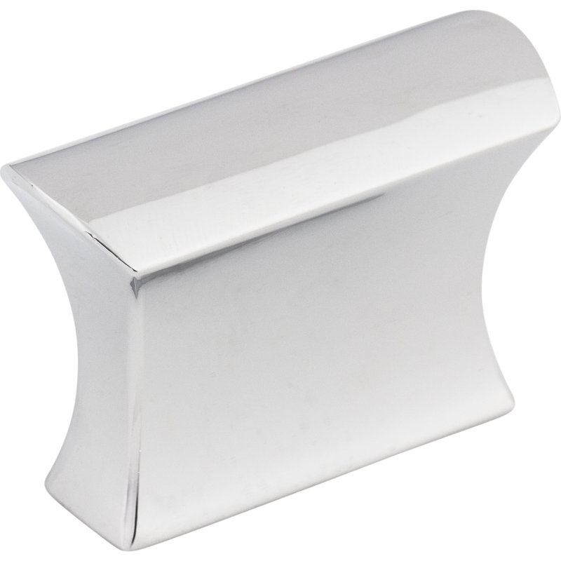 Glacier 3/4" Length Square Knob, Polished Chrome, 1 1/2" Length