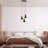 Adjustable Metal Chandelier, Antiquated Finish, 15.7 in Diameter | Height 29.5 - 44.9 in | 3 x E27 Socket (Max 40W) | Elegant Lighting Fixture for Dining Room & Living Space, Modern Design with Vintage Charm
