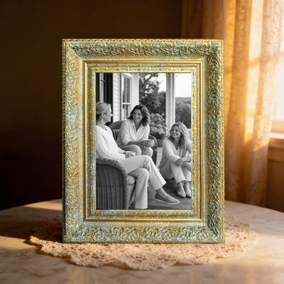 Antique Gold 3 PCS 11" x 14" Warm Picture Frame with Shelf Ready Design