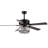 52" Indoor Crystal Ceiling Fan Fandelier With Lights And Remote Control-322905618