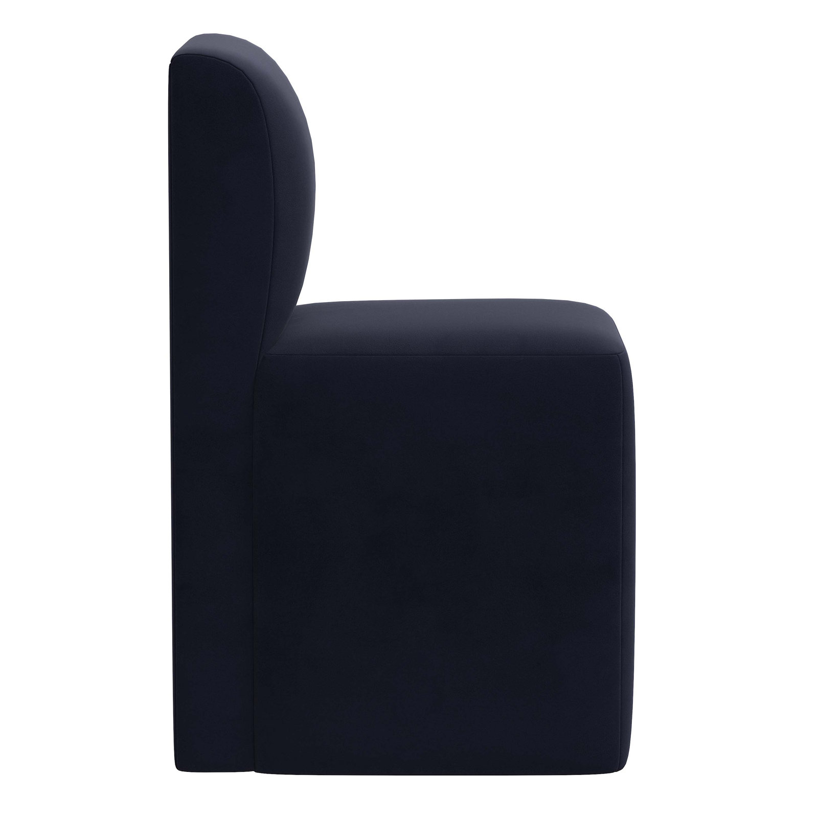Mendy Linen Parsons Dining Chair, Classic Ink Performance Velvet