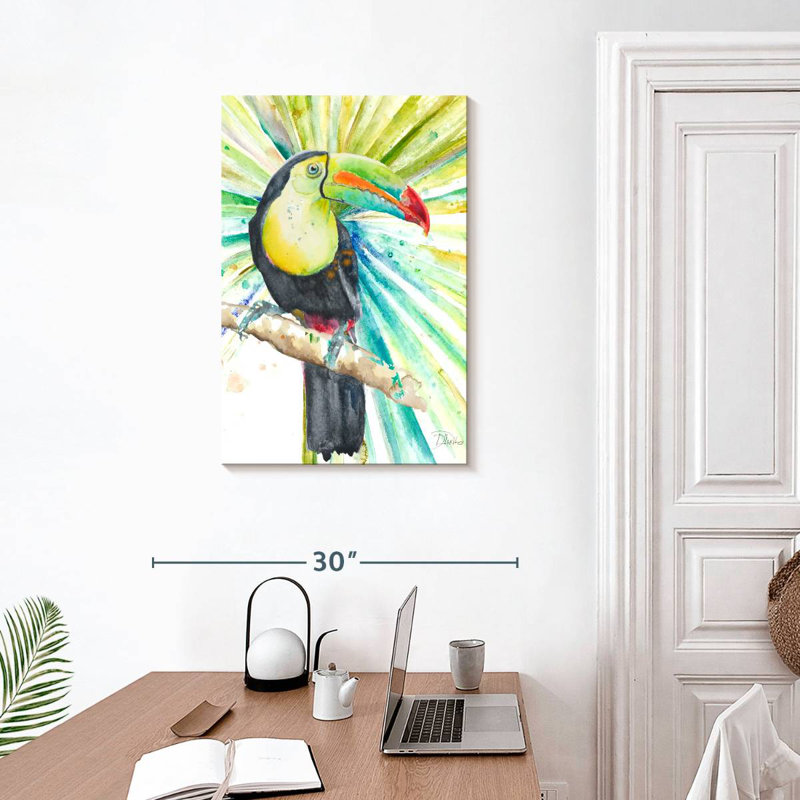 Brampt Bright Tropical Toucan, 30" H x 20" W