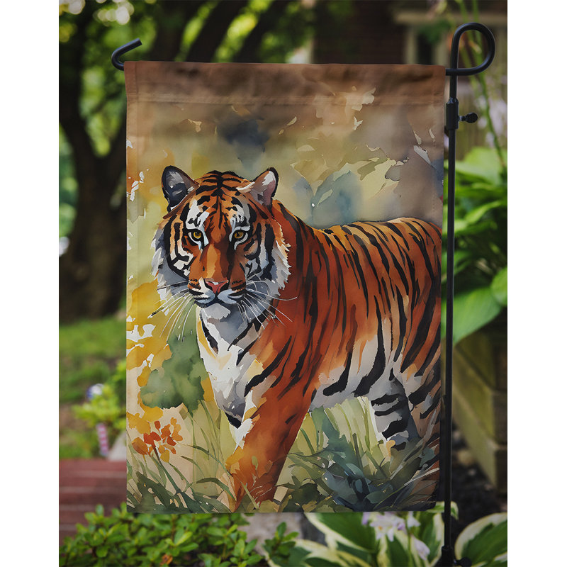 Drapeau du jardin du tigre du Bengale
