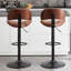 Tabouret de bar pivotant et réglable en hauteur avec repose-pieds-363651515-341806896