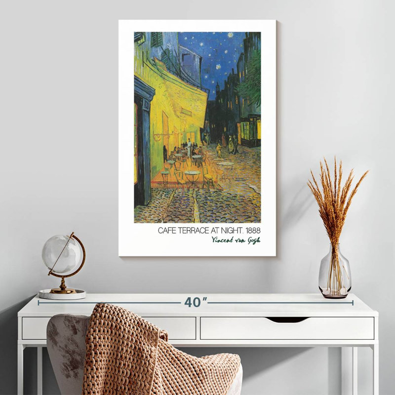 Affiche de l'exposition Cafe Terrace Van Gogh, H 30 po x l 20 po