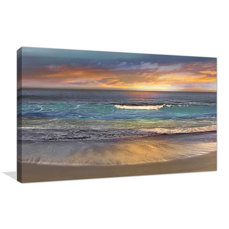 «Malibu Alone», reproduction, H 18 po x l 30 po x P 1 po, Toile tendue