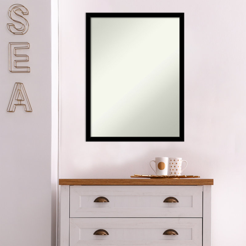 Miroir de salle de bain Jet Black, 25,5 po x 19,5 po