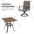 Seddon 2 - Person Patio Dining Set with Square Table-802739536