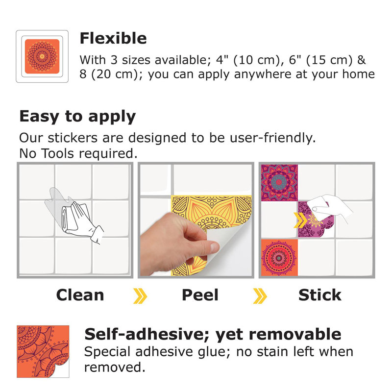 5.91'' W x 5.91'' L PVC Peel and Stick Field Tile