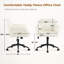 Chaise de bureau en tissu Teddy, hauteur réglable, pivotant à 360 °