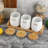 Set Of 3 Ceramic Canisters Set For Sugar Coffee Tea With Handle Tray, Luxurious Storage Containers Sets With Lids Decorative Storage Pots Black Ceramic Storage Jar For Kitchen Dining Room-5384145