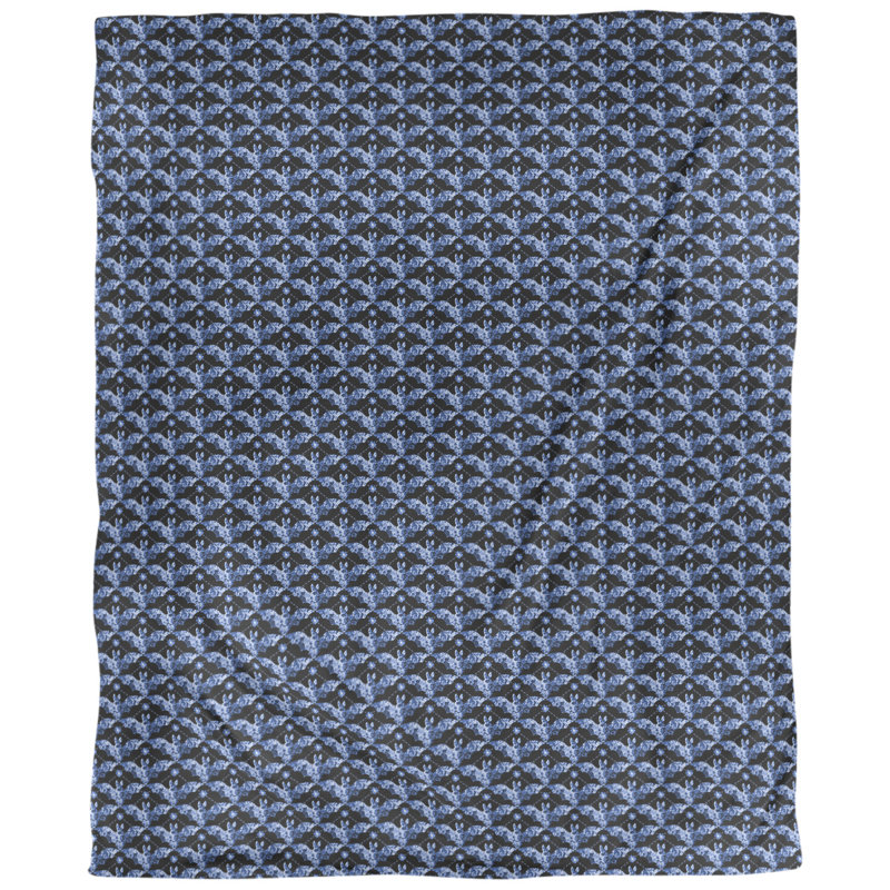 Tissu de la roussettes, bleu, L 58 po x l 36 po, Faux lin