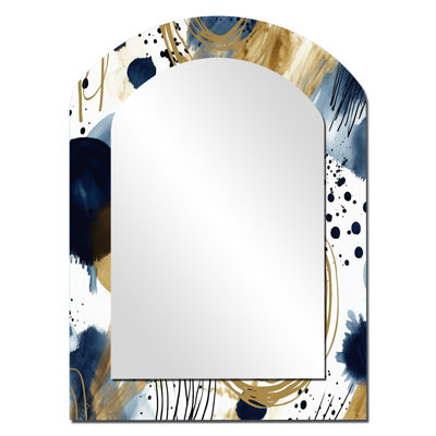 Larkson - Miroir abstrait en métal