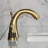 Kingston Brass Convergent Two-Handle 3-Hole Deck Mount Widespread Bathroom Faucet with Knurled Handle and Brass Pop-Up Drain-110403718